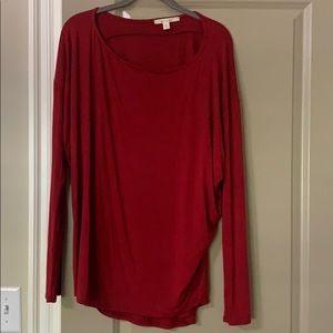 long sleeve red tunic